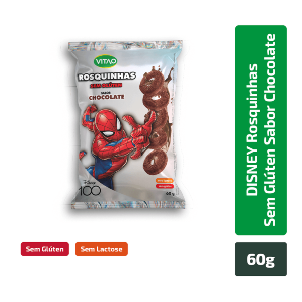 Disney Rosquinha Sem Glúten Chocolate 60g