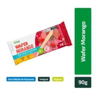 WAFER INTEGRAL MORANGO ZERO 90g