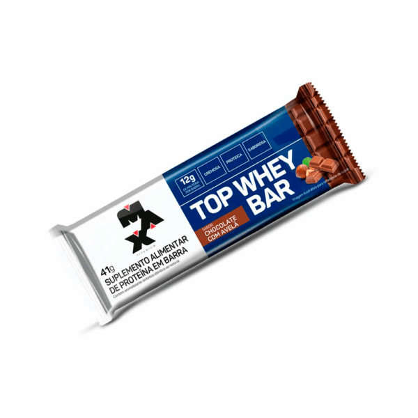 Top Whey Bar Chocolate com Avelã (Barra de 41g) Max Titanium