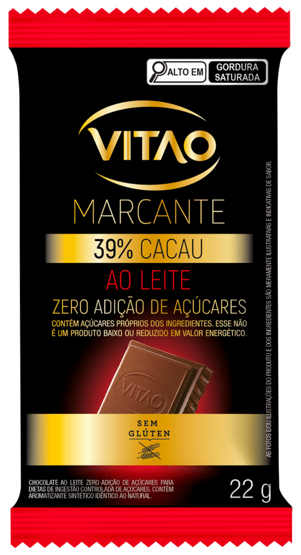 Chocolate Marcante Ao Leite Zero Açúcar 22g - Image 2