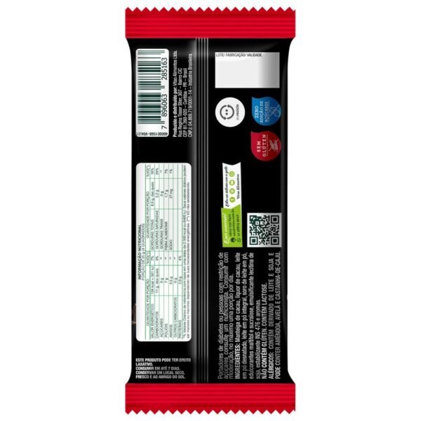 Chocolate Vitao Marcante ao Leite Zero Açúcar 70g - Image 3