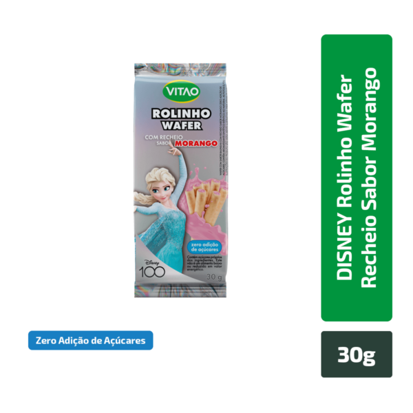 DISNEY ROLINHO WAFER MORANGO ZERO 30G