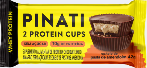 PINATI CUPS AMENDOIM WHEY 42G