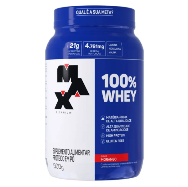 100% WHEY POTE 900G MORANGO - Image 2