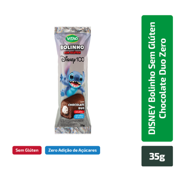 DISNEY BOLINHO SEM GLUTEN DUO CHOCOLATE 35G